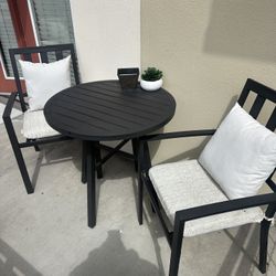 Patio Table With Two Chairs
