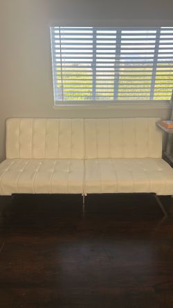 White convertible sofa bed