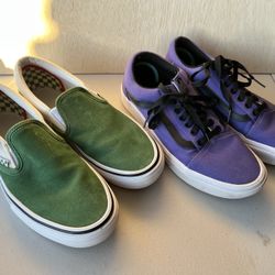 Two Pairs Of Vans