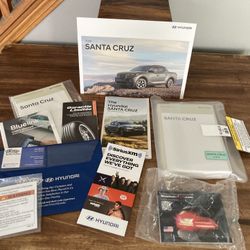 Set Of 2022 Hyundai Santa Cruz Factory Owner's Manual & Accessories Lot