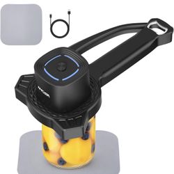 New-AMOSA Electric Jar Opener with Gripper Pad, Auto-Tighten & Manual Twist Jar Lid Opener, Lid Opener & Bottle Opener for Seniors, Arthritis Sufferer