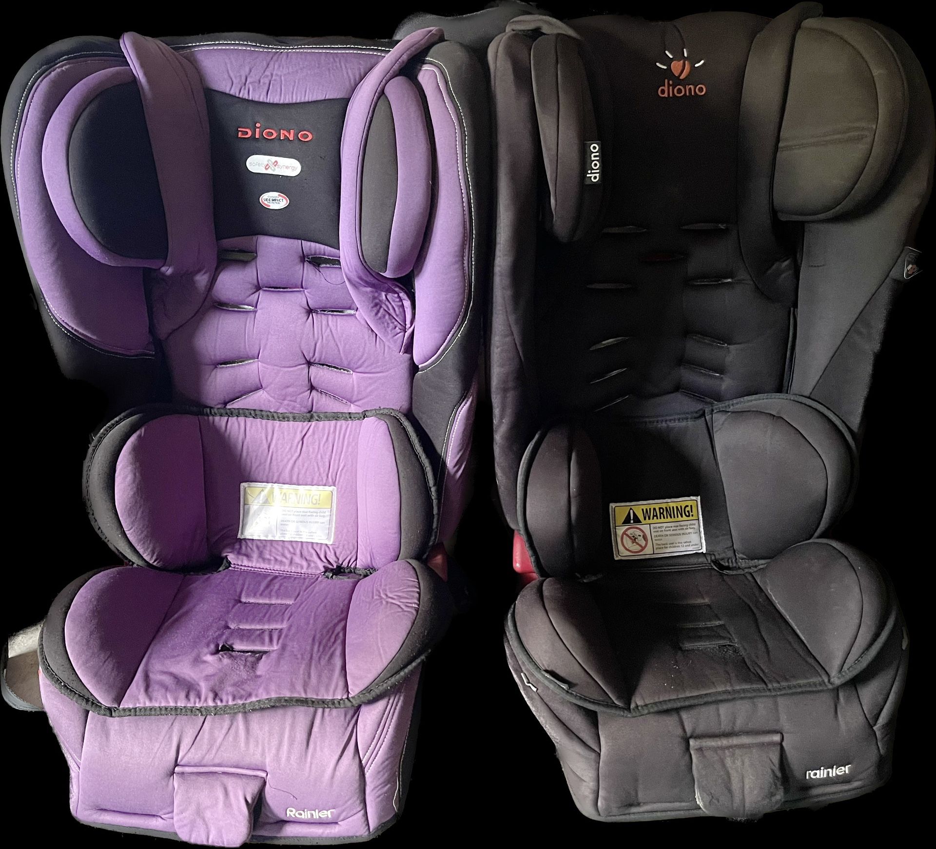 Diono High Back Convertible Car seat (black Only) With Booster Seat