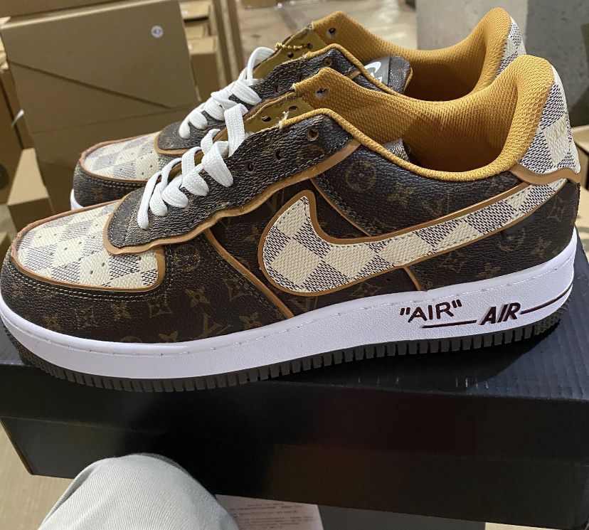 Air Force 1 Low Louis Vuitton Monogram Brown for Sale in Pullman