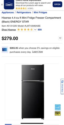 Hisense 4.4 Fridge