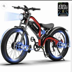 Electric Bike with Dual 1000W Motors 