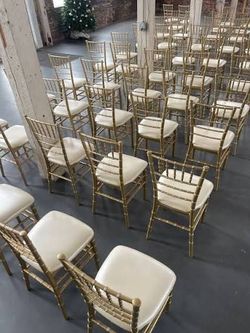 Gold chairs for r,e,n, t