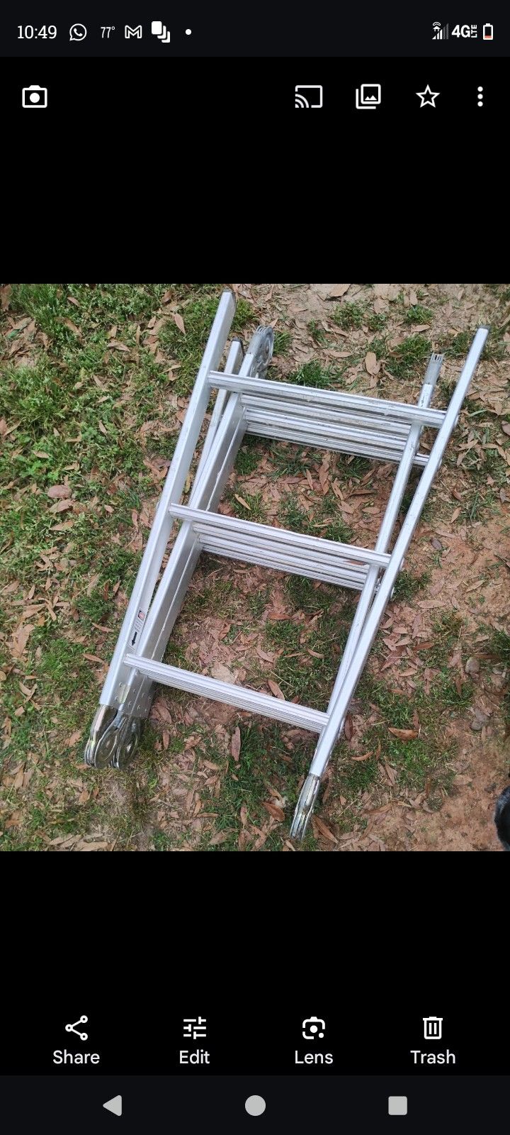 Flexible ladder.