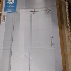 48" Sliding Glass Shower Door 