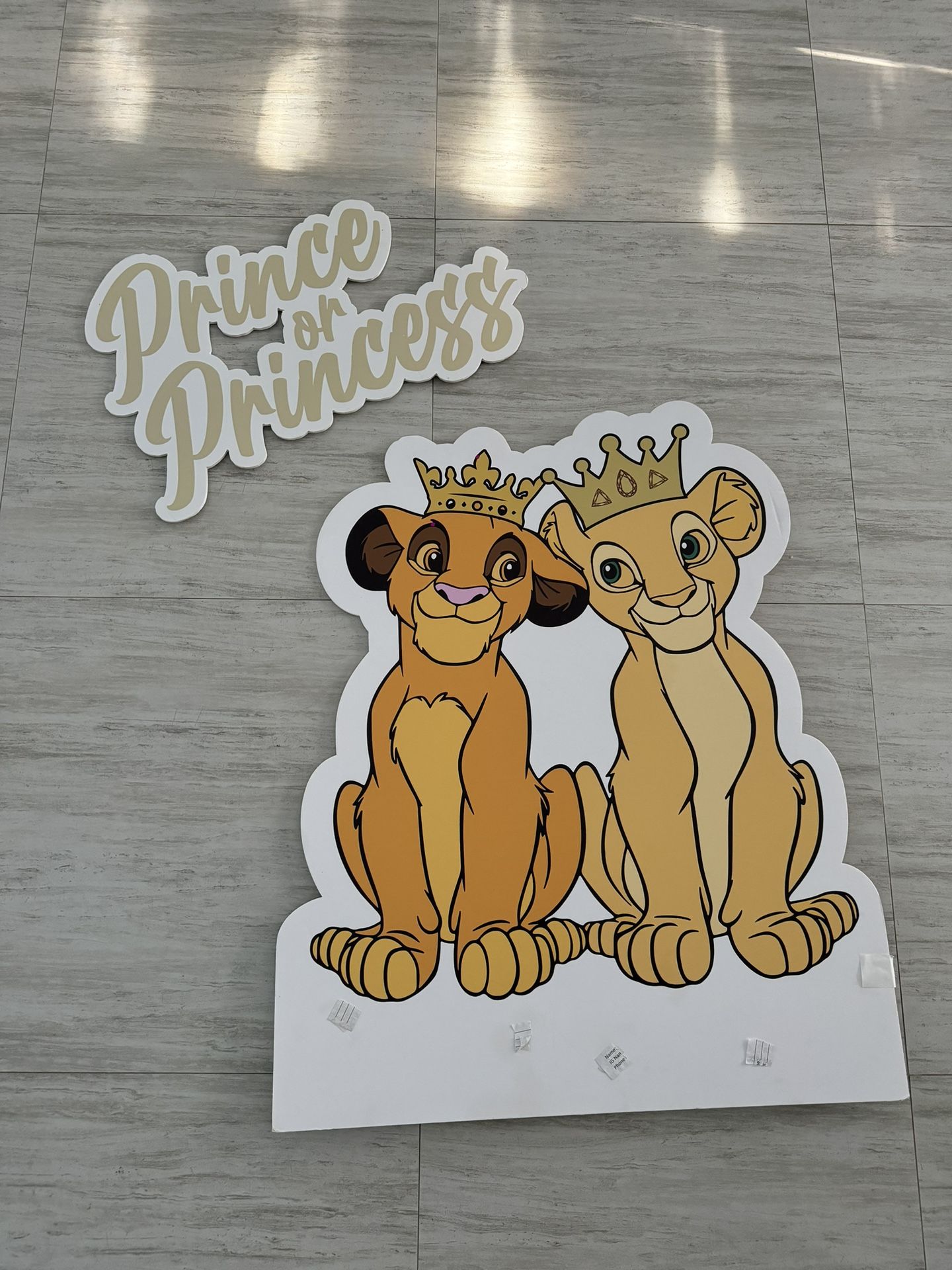 Lion King Cutout Gender Reveal 