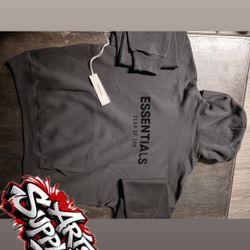 Essentials Black Hoodie 