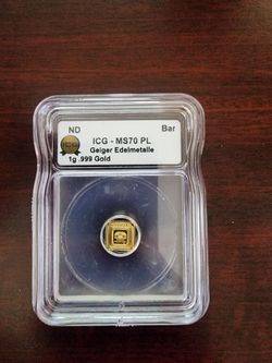 1 Gram Gold Geiger ICG MS70
