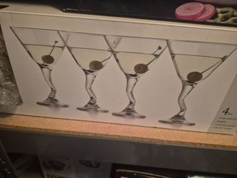 Z-Stem Martini Glasses Set of 4