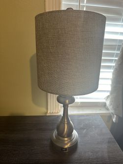 Silver Table Lamp