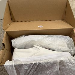 Brand New All White Vans 