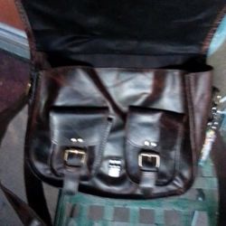 New Leather Messenger Bag