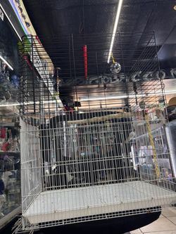Custom handmade extended height bird cage