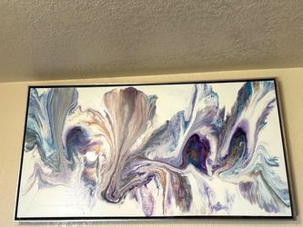 Abstract Acrylic Pour Canvas