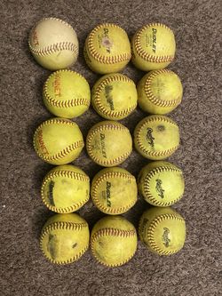 $55 - Lot If 15 Used Fastpitch Softballs