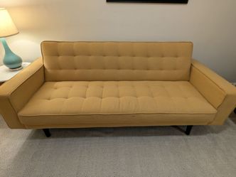 Convertible 84" Sofa Bed - Petula Mustard