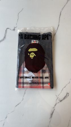 Bape with brown checkered ape head