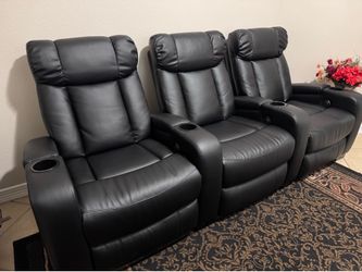 3-seat Power Home Theater Recliner