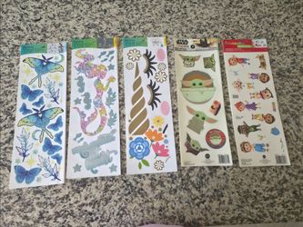 Wall Decals, Butterfly, Mermaid, Unicorn, Grogu or Cocomelon