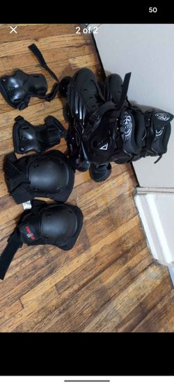 Inline Skates with Protective Gear Set