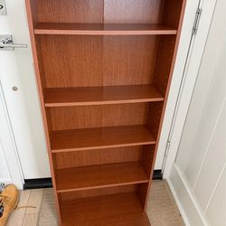 Wooden bookshelf