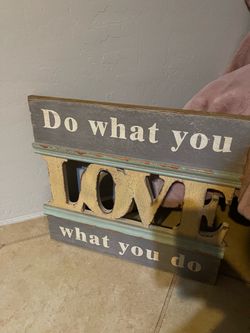 Rustic Wood Inspirational Quote Sign