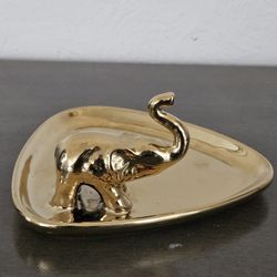 Nate Berkus Gold Elephant Trinket Dish