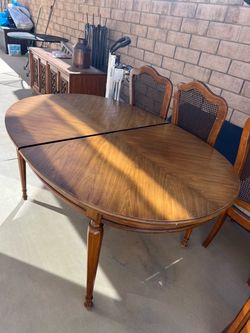 Dinner table with chairs