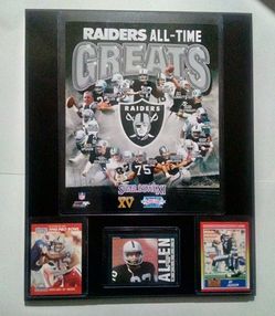 Raiders All-Time Greats Wall Plaque