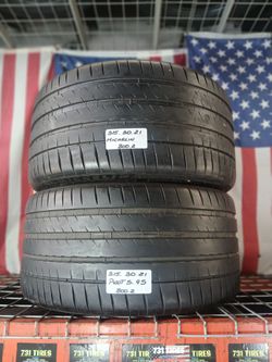 ✅ 2 Used Tires Size: 315/30ZR21 (105Y) XL AML Aston Martin, PORSCHE, MERCEDES-BENZ 315 30 21 