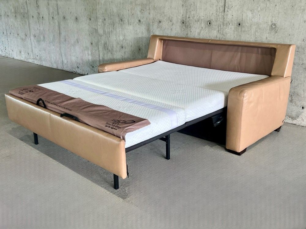 American Leather Queen Size Leather Comfort Sleeper Sofa