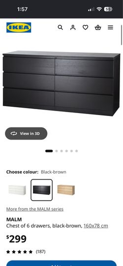 IKEA black dresser
