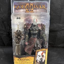 NECA God of War 2 Kratos Action Figure Ares Armor Open Mouth Authentic NEW