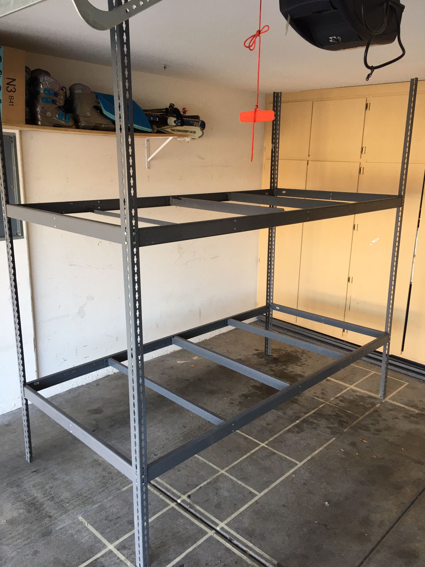 Heavy Duty racks in Bolt-less commercial grade shelves for Garage and Container Storage - Dimensions: H8 8ft, length 8ft, Width 4ft 2 available