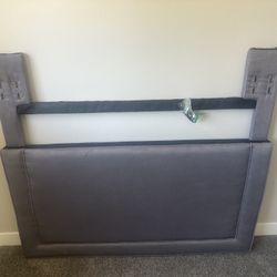 Modern Gray Upholster Bed Frame