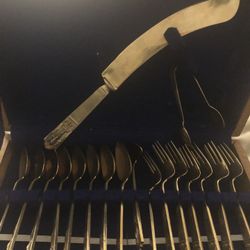 Old antique silverware