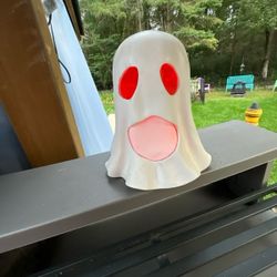 Halloween Ghost Lights Up Ref Inside Ex Cond