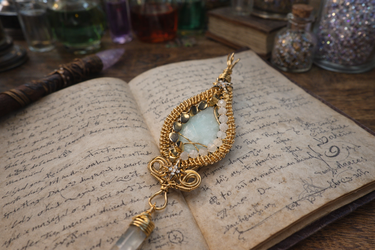 Handmade one of a kind moonstone amulet 🧚♀️