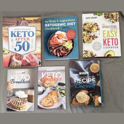 Keto Cookbook Lot, 6 Books