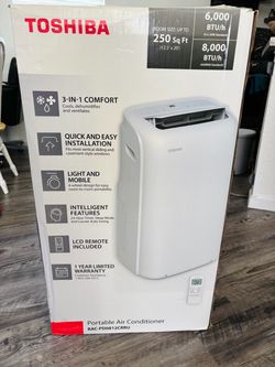Toshiba Portable Air Conditioner 8000 BTU