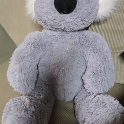Koala Bear Stuffed Grey Soft