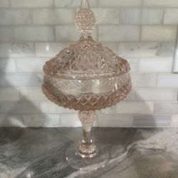 Antique Pink Candy Dish