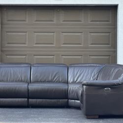 Sectional Sofa/Couch - Brown - Recliner - Delivery Available 🚛