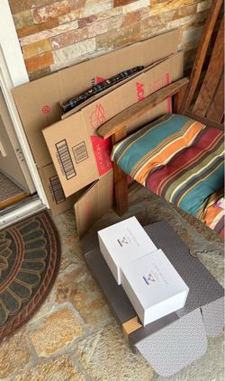 4 moving/ misc boxes