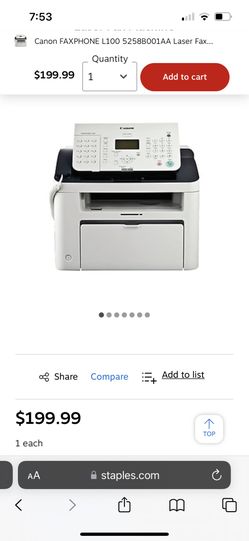 Canon fax Machine Faxphone L100