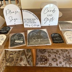 Various Wedding Signs 