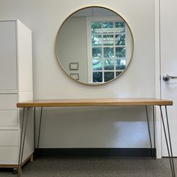 Modern Desk In Black Walnut Finish
